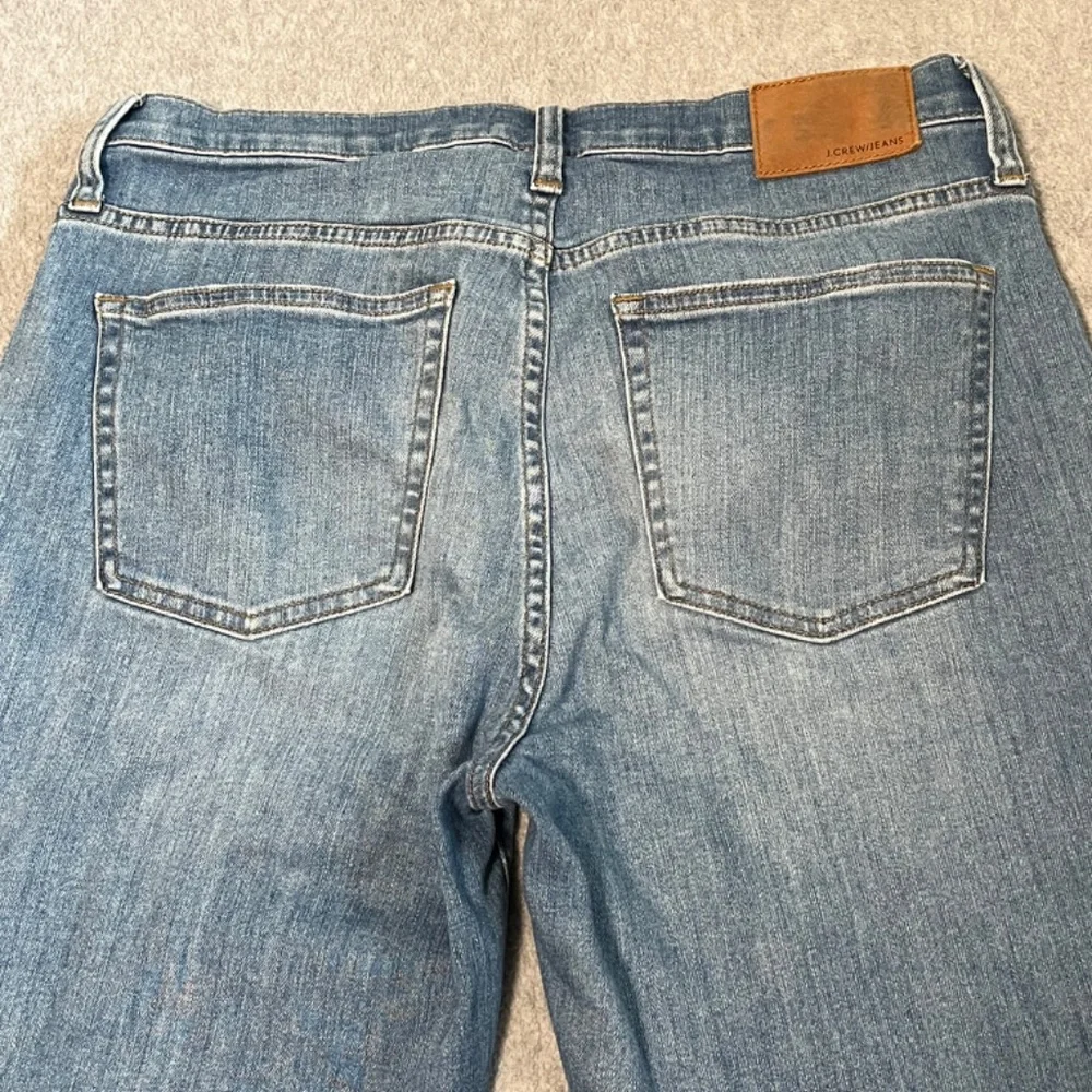 Womens J. Crew Vintage Straight Jeans Size 29 Boho Distressed High Rise Festival